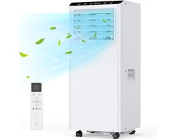 Mobiele airconditioner - Airco Koeler - Ruimte Koelen - 3-in-1 Functie - 7000 BTU - Wit