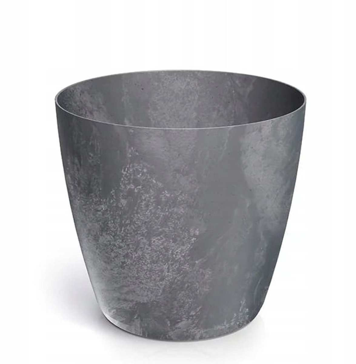 Prosperplast Mate Beton Effect - Bloempot - Ciemny Szary - Beton Effect - 19,8 cm