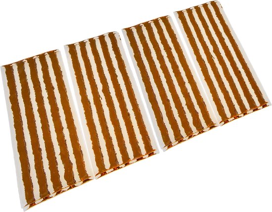 Bandenreparatieset Auto - Pechset Motorfiets - Tubeless Banden Repareren - Professionele Kwaliteit Gereedschap - 20 Stuks Strips - Zwart — afbeelding 4