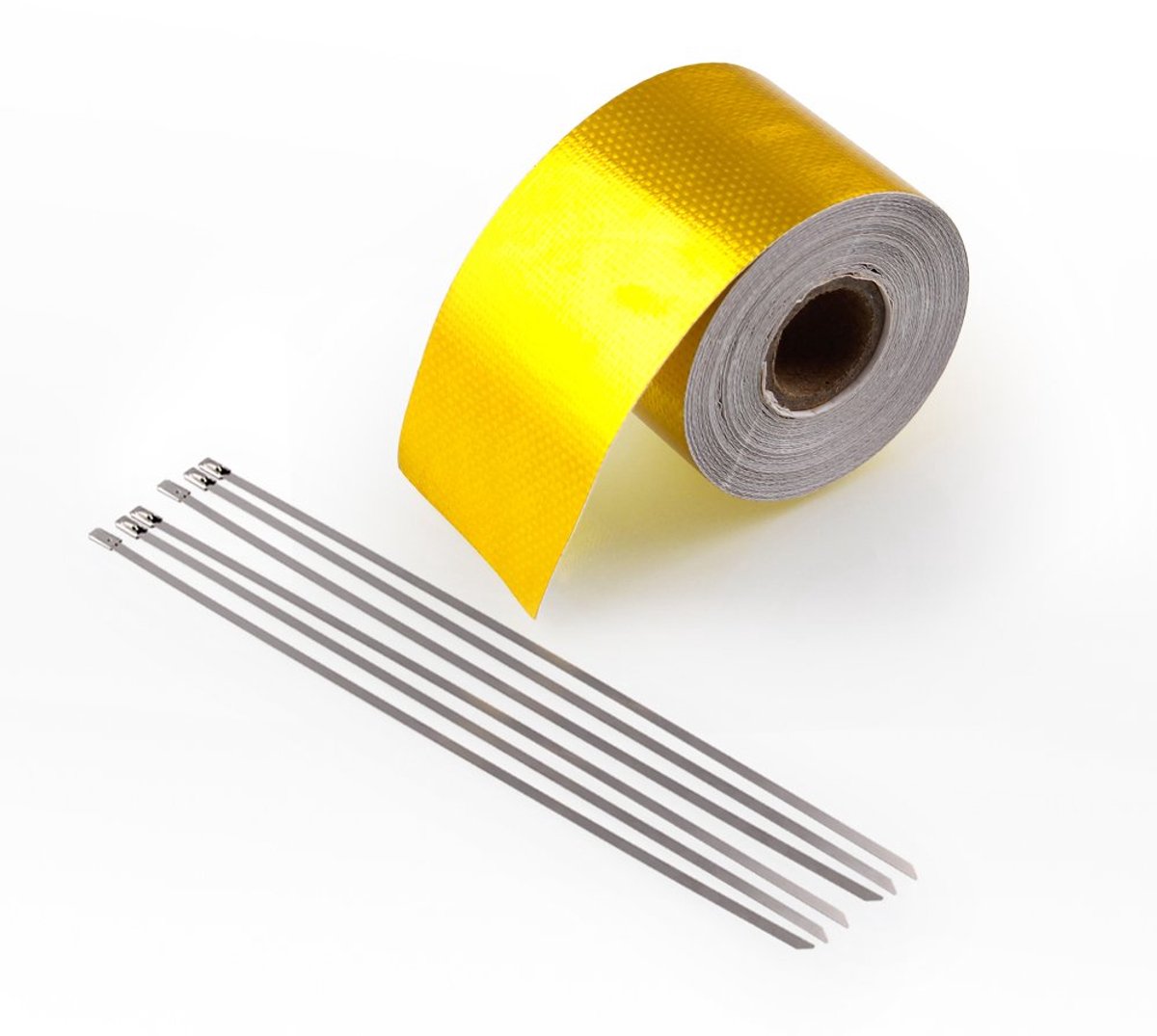 Aluminium Folie Tape - Hittebestendige Rol - Warmte Isoleren - Sterke Kleefkracht - 10 Meter - Goud