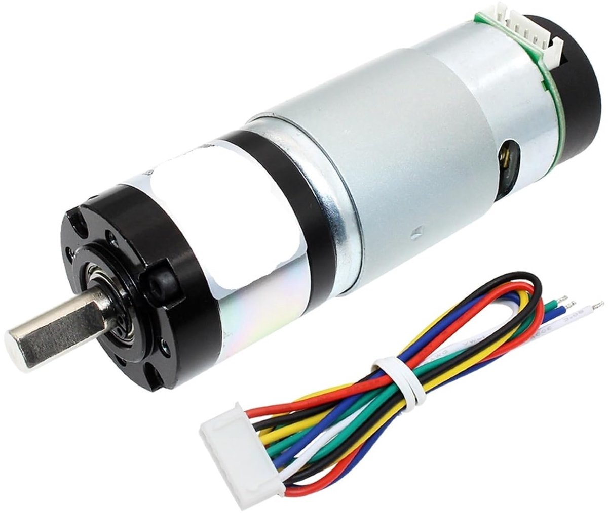 Planetaire Motor - Geluidsarme Aandrijving - Industriële Automatisering - Compact Hoog Koppel - 36mm Diameter - Zilver