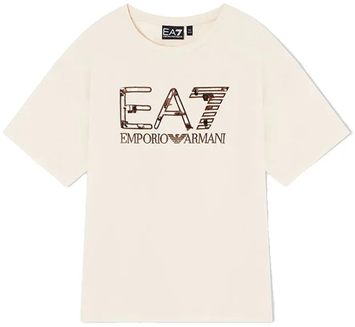 Ea7 Emporio Armani 7g000213_af21636 T-shirt Met Korte Mouwen Beige 16 Years Meisje