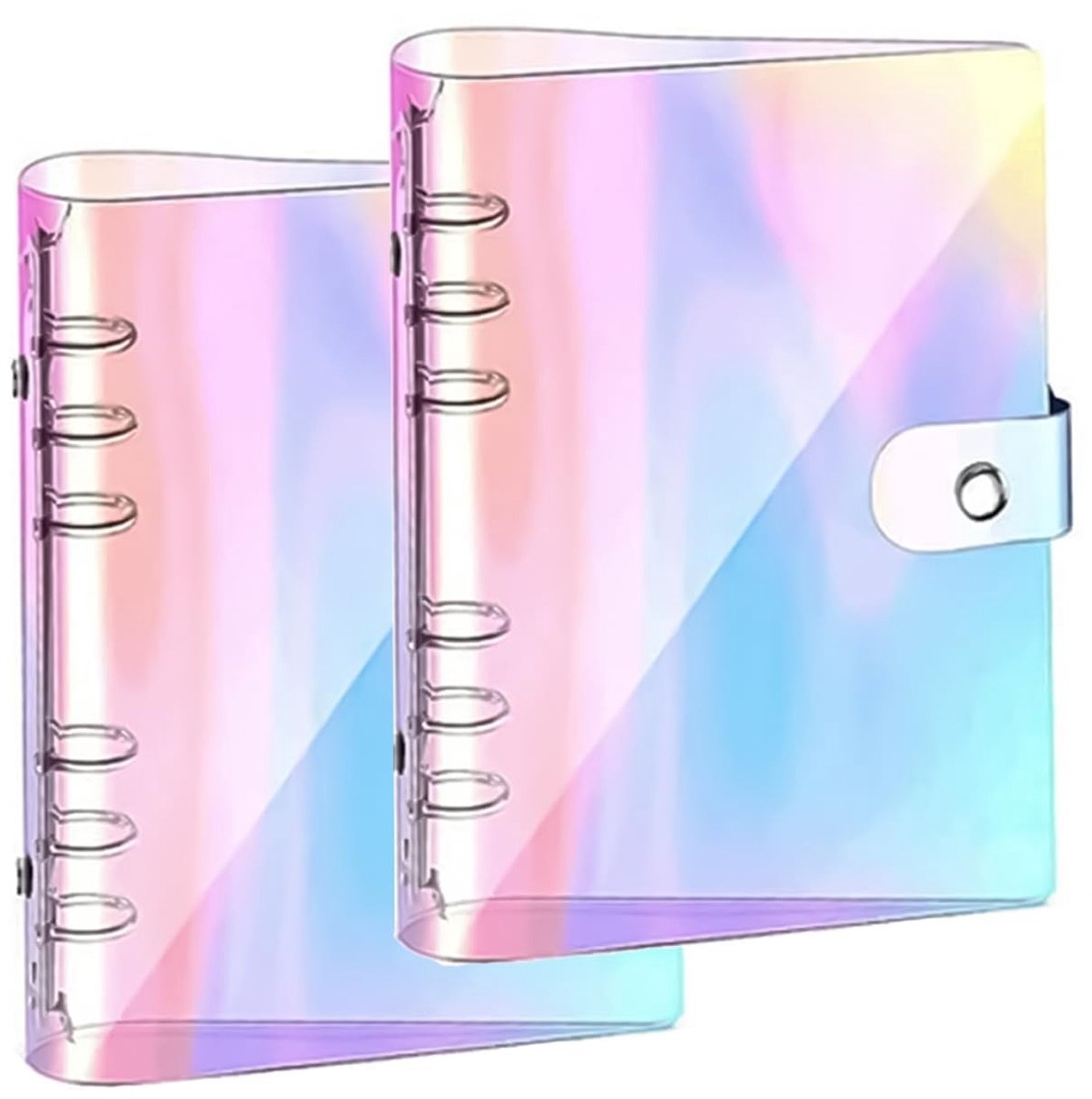 Dailygoods- Laserfolder A6 - Set van 2 - Herbruikbaar - PVC - Gradient - Draagbaar - Geschikt voor notitieboeken - Notitieboekje