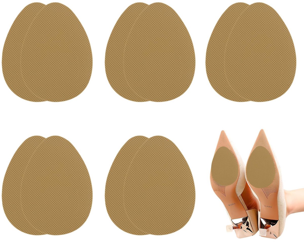 Dailygoods- Schoenzolen Antislip - 5 Paar Zelfklevende Zolen - Rubber Zolen - Schoenbescherming - Comfort en Grip - Duurzaam Materiaal - Antislip Pads