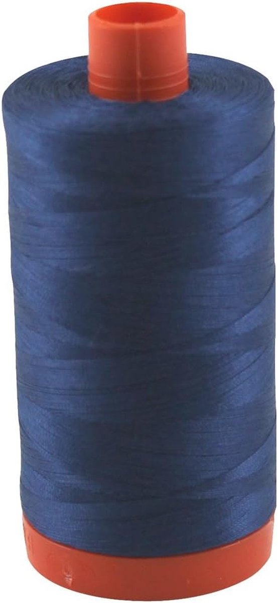 Katoenen Garen - Naaigaren Spoel - Naaien en Quilten - Fijne Mako Katoen - 1300 Meter - Blauw
