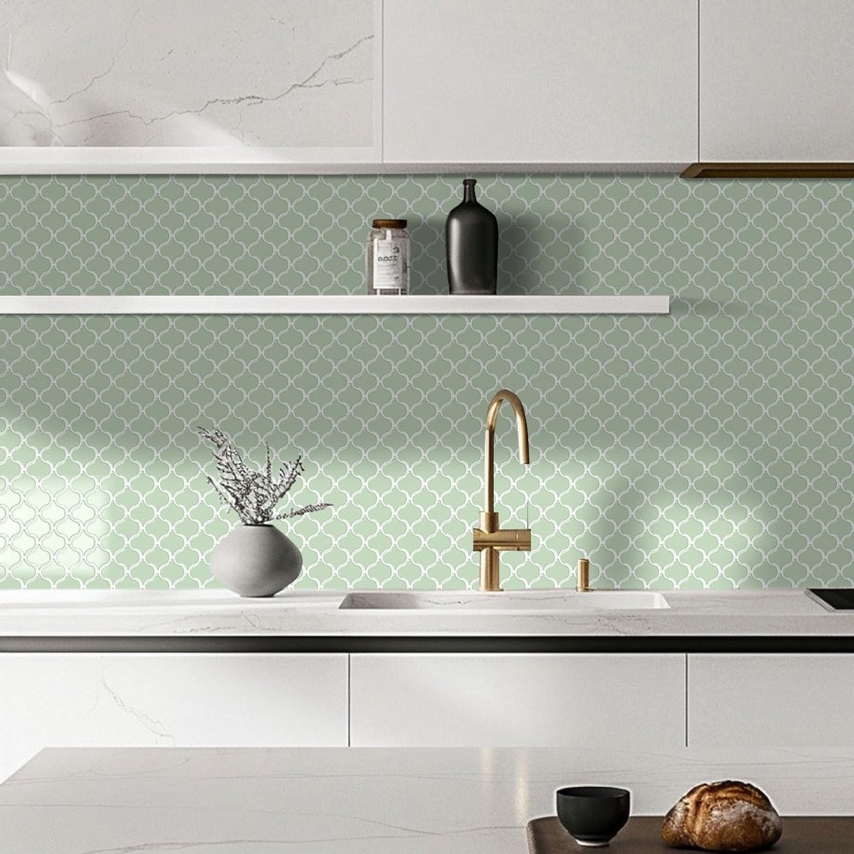Dailygoods- Tegelsticker 10 vellen 25x25 cm - Zelfklevende Tegelstickers - Waterdicht - Afneembare Spatscherm - Geschikt voor Keuken/Badkamer - Eenvoudig aan te brengen - Muurstickers