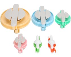 Fluff Ball Maker - Pompon Maker - Handwerk Projecten - 6 Delige Set - 1.5 tot 3.5 Inch - Meerdere Kleuren