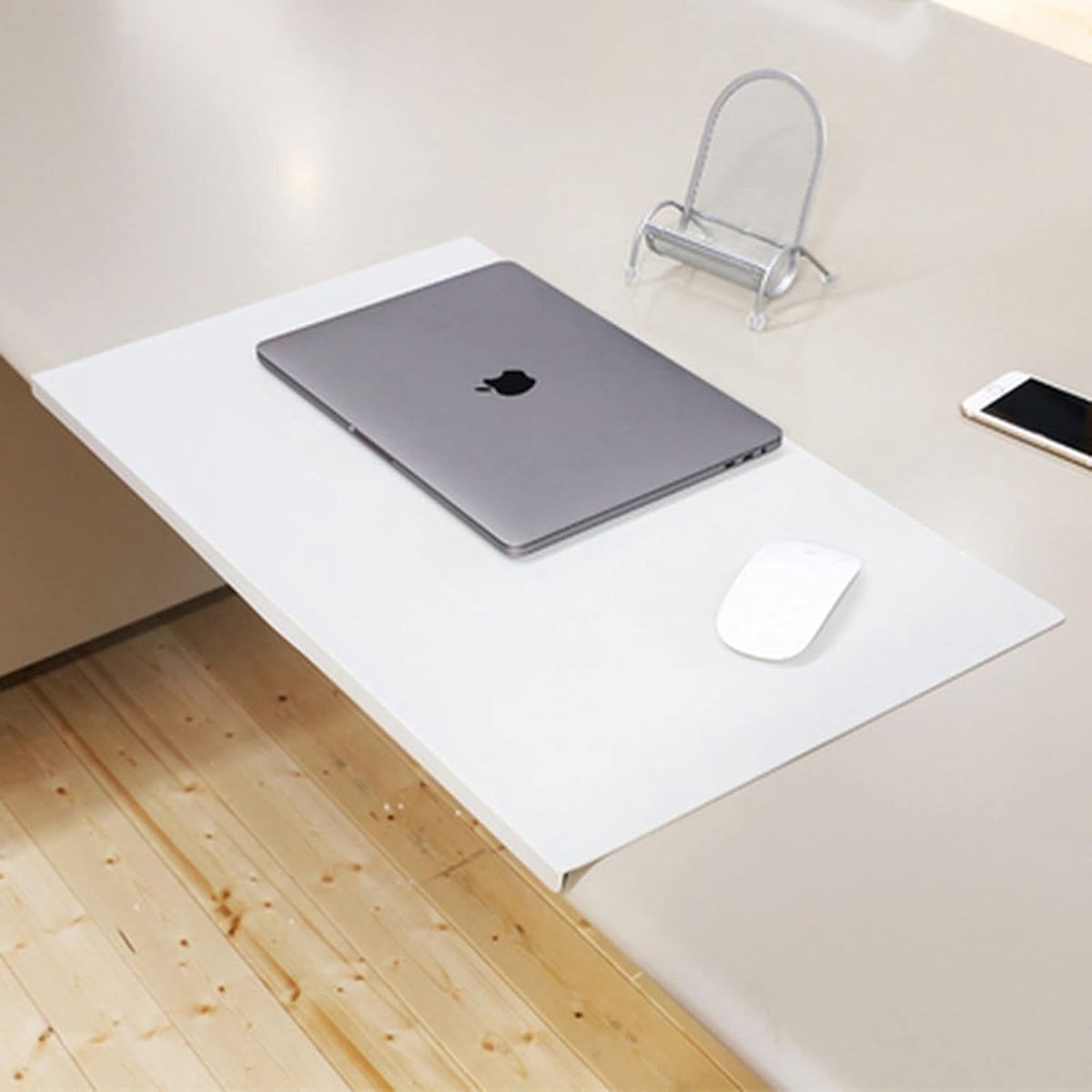 Bureaumat met randbescherming - Schrijfmat bureau - Bureau beschermen - Waterdicht en antislip - 120x50 cm - Wit