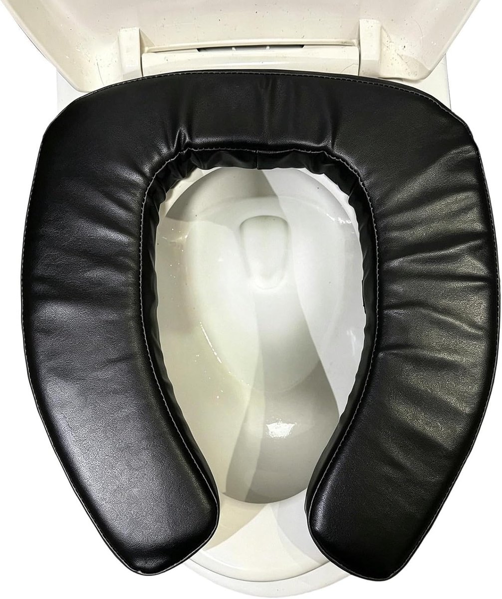 Toiletverhoger - Verhoogde bril - Comfortabel zitten - Antislipkussen - 40x38cm - Grijs