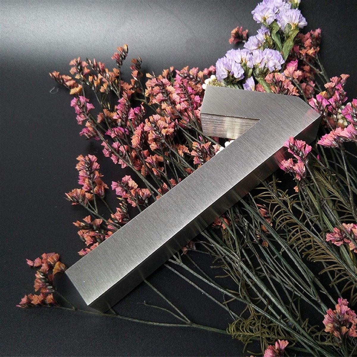 Huisnummer Bord - Adres Plaat - Huis Markeren - Roestvrij Staal - 150mm Hoog - Zilver