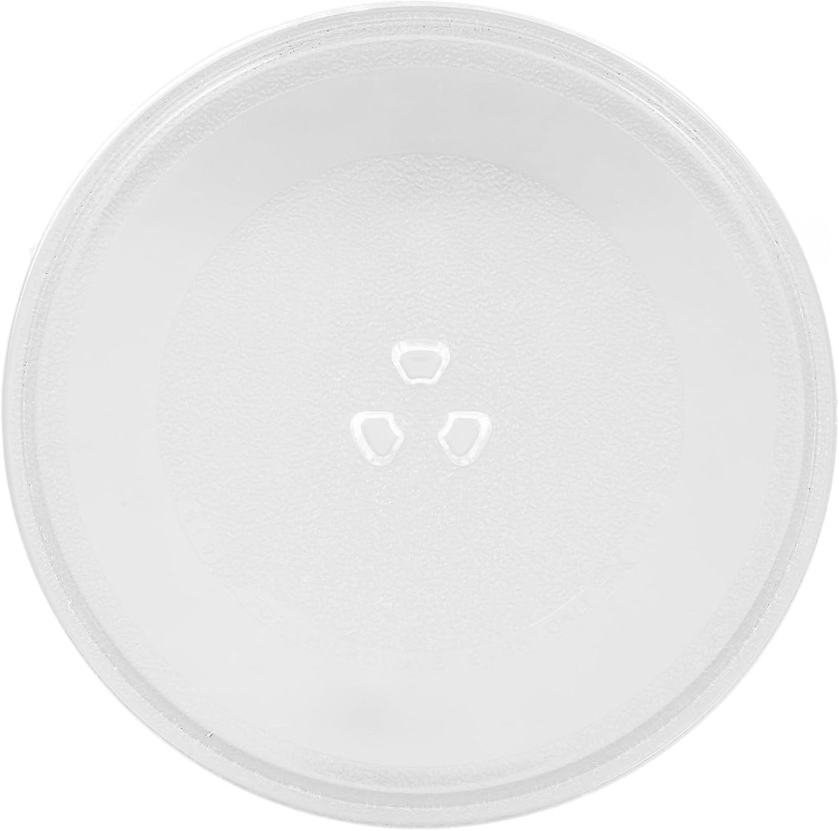 Magnetron Draaiplateau Glazen Schijf Maaltijden Opwarmen Stabiel Ontwerp 25.5 cm Diameter Transparant