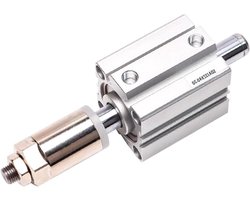 Lucht Cilinder - Pneumatische Cilinder - Industriële Automatisering - Verstelbare Slag - 16mm Boring - Zilver