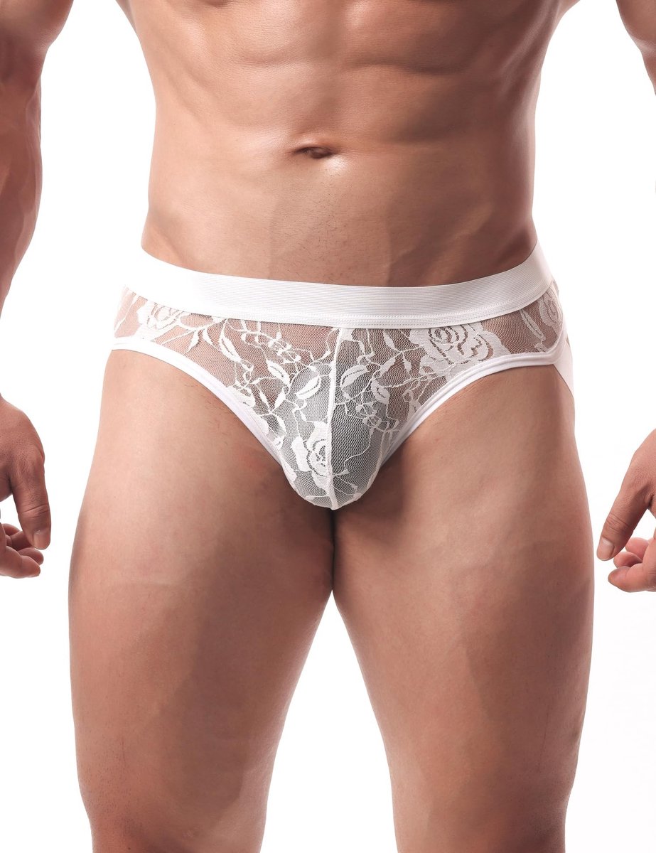 Dailygoods- Tanga sexy herenslip - ademend mesh - lage taille - grote maten - transparant ondergoed - hypoallergene materiaalmix - String