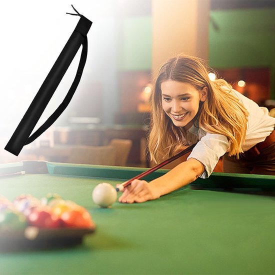 Dailygoods - Pool Cue Stick Tas - Snooker Draagtas - Zwart - Biljart Keu Bescherming - Geschikt voor 1/2 Biljart - 35 Inch van Dailygoods — afbeelding 5