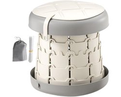 Reispotje Kinderen - Opvouwbaar Potje - Onderweg Zindelijk - Antislip Basis - 25.8 cm - Grijs