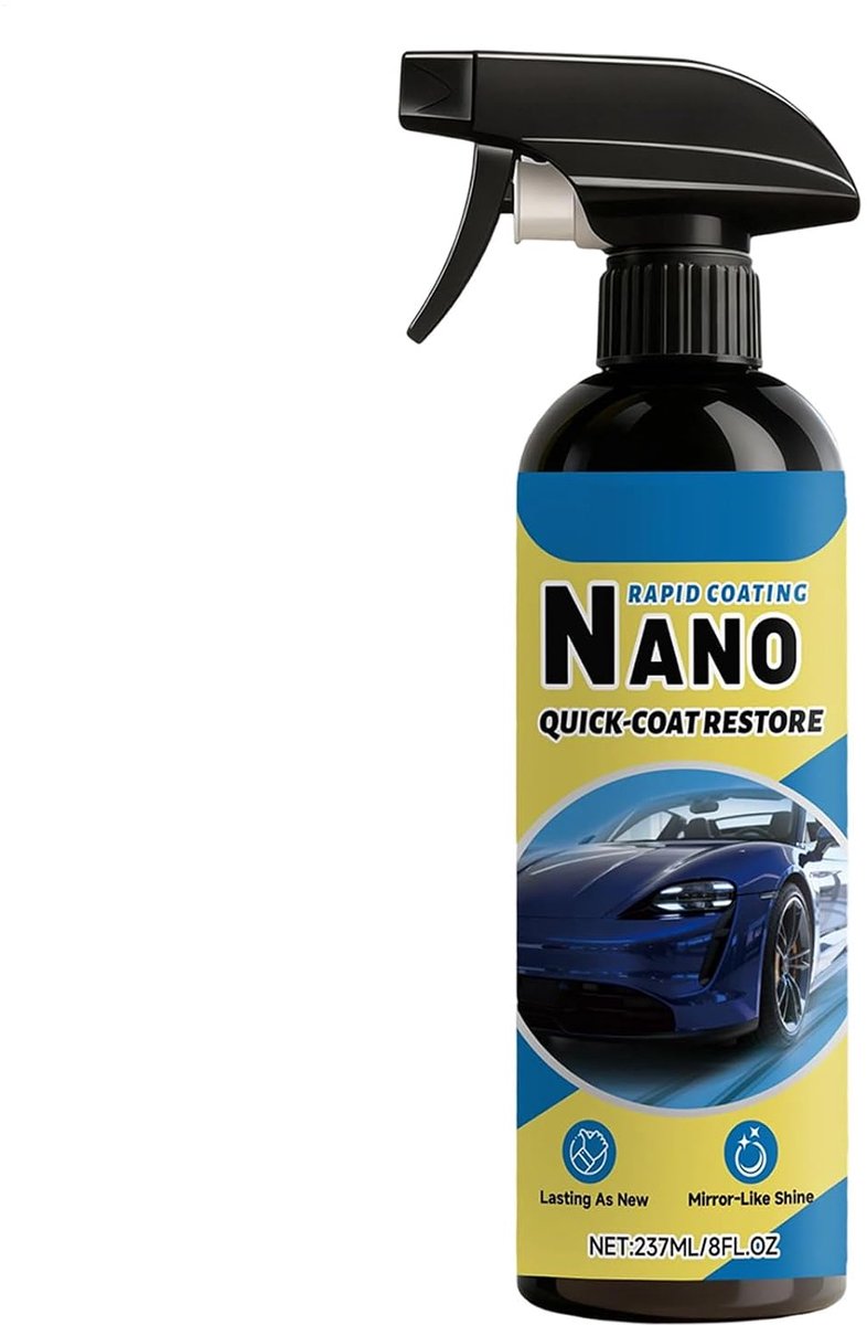 Autocoating Spray - Snelle Glans Spray - Voertuig Beschermen - Hydrofobe Barrière - 237 ml - Transparant