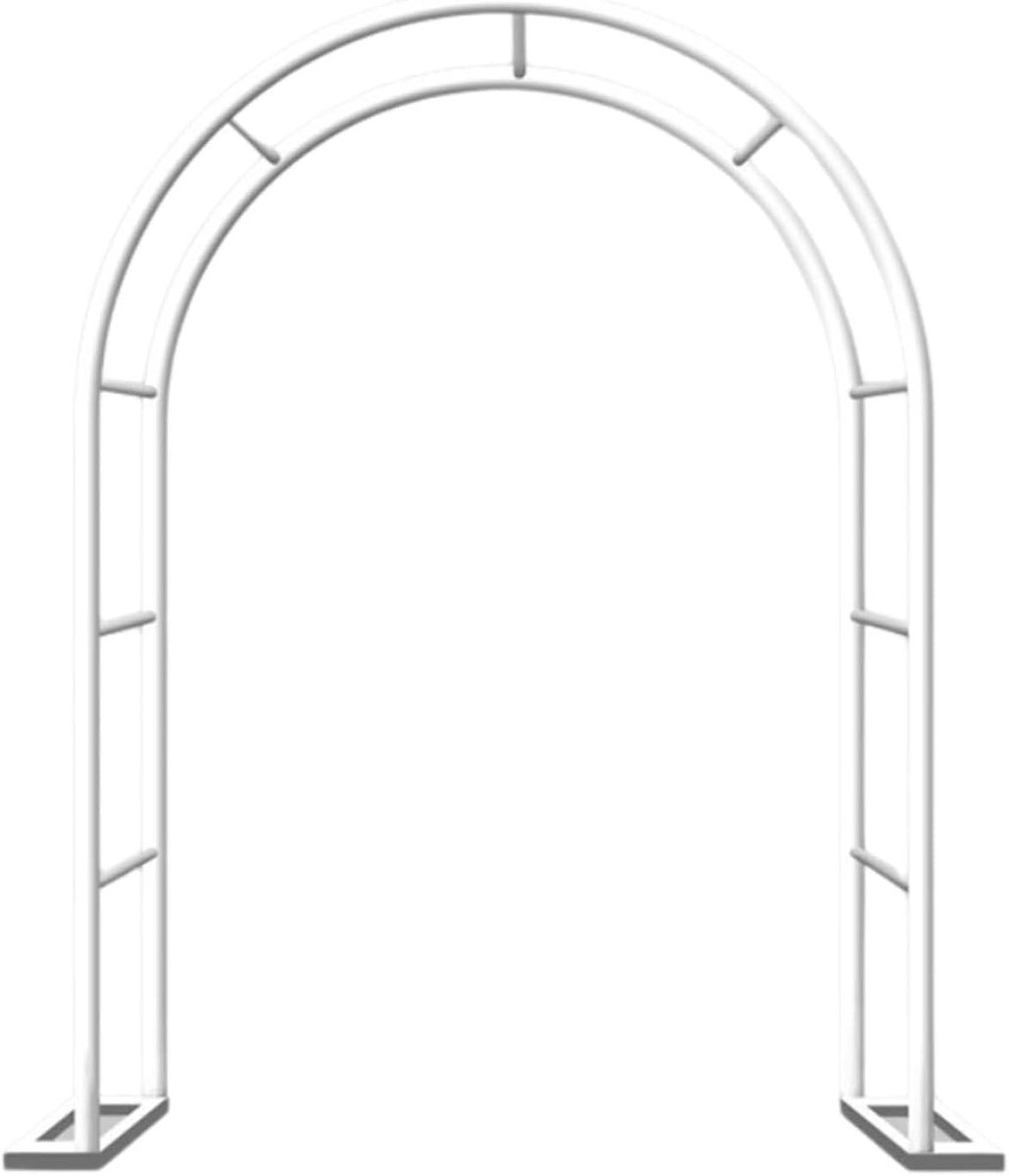 Metalen Rozenboog - Tuin Poort - Planten Ondersteunen - Verstelbare Breedte - Tot 350 cm - Wit