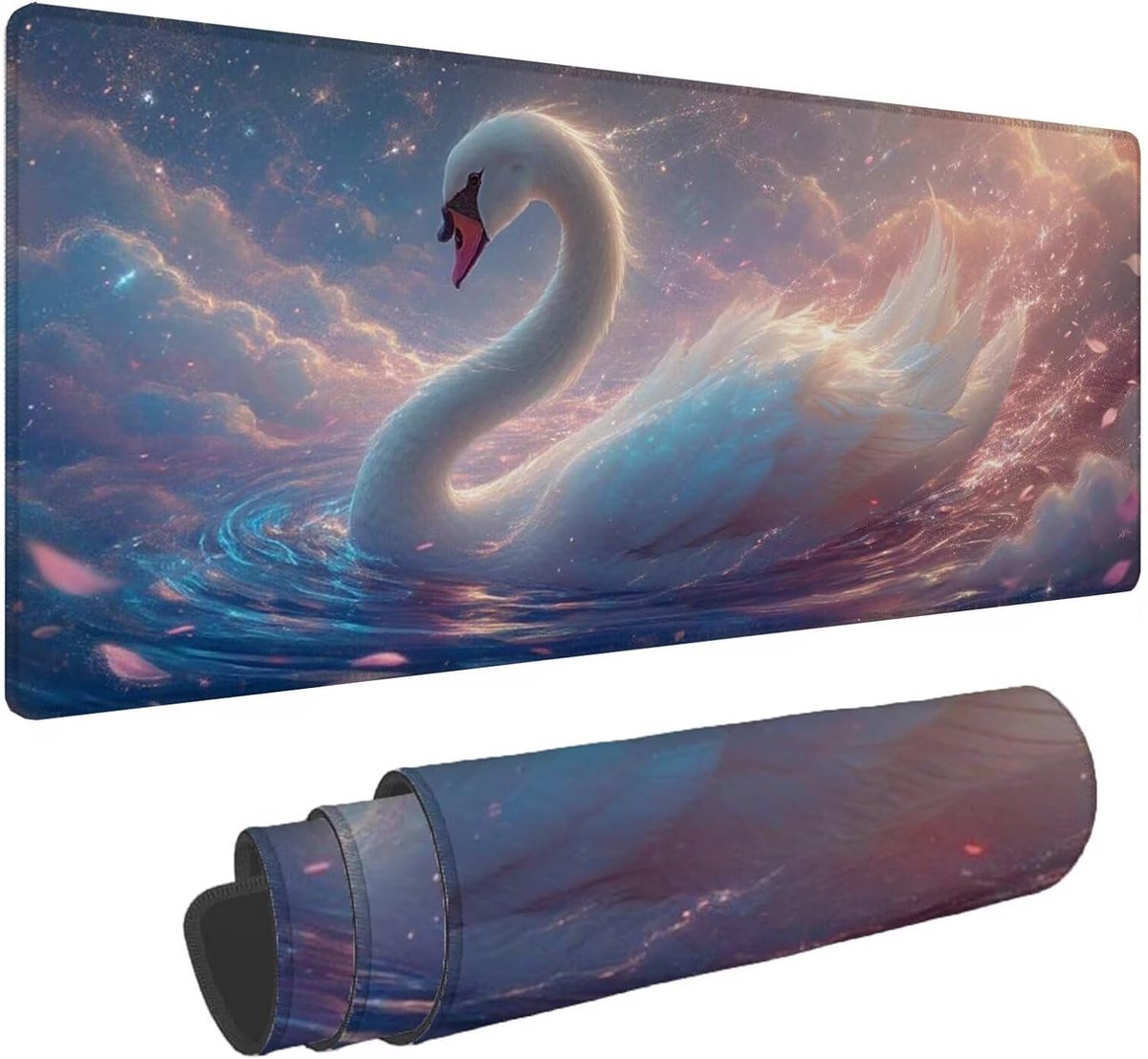 Grote Muismat - Bureaumat Onderlegger - Comfortabel Werken - Antislip Rubberen Basis - 150 x 80 cm - Bloemblad