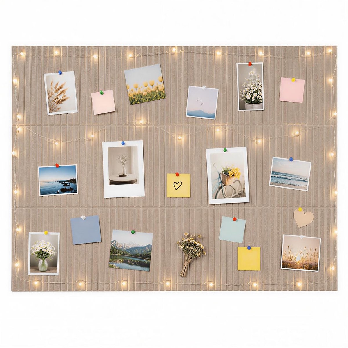 Dailygoods- Prikbord Groot - Vilt - Zelfklevend - Prikbord Kurk - Prikborden - Antislip Achterkant - Bulletinboard