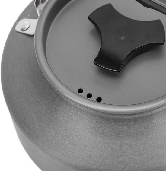 Camping Theepot - Outdoor Ketel - Buiten Koken - Hangend Ontwerp - 1.1 Liter - Zilver — afbeelding 3