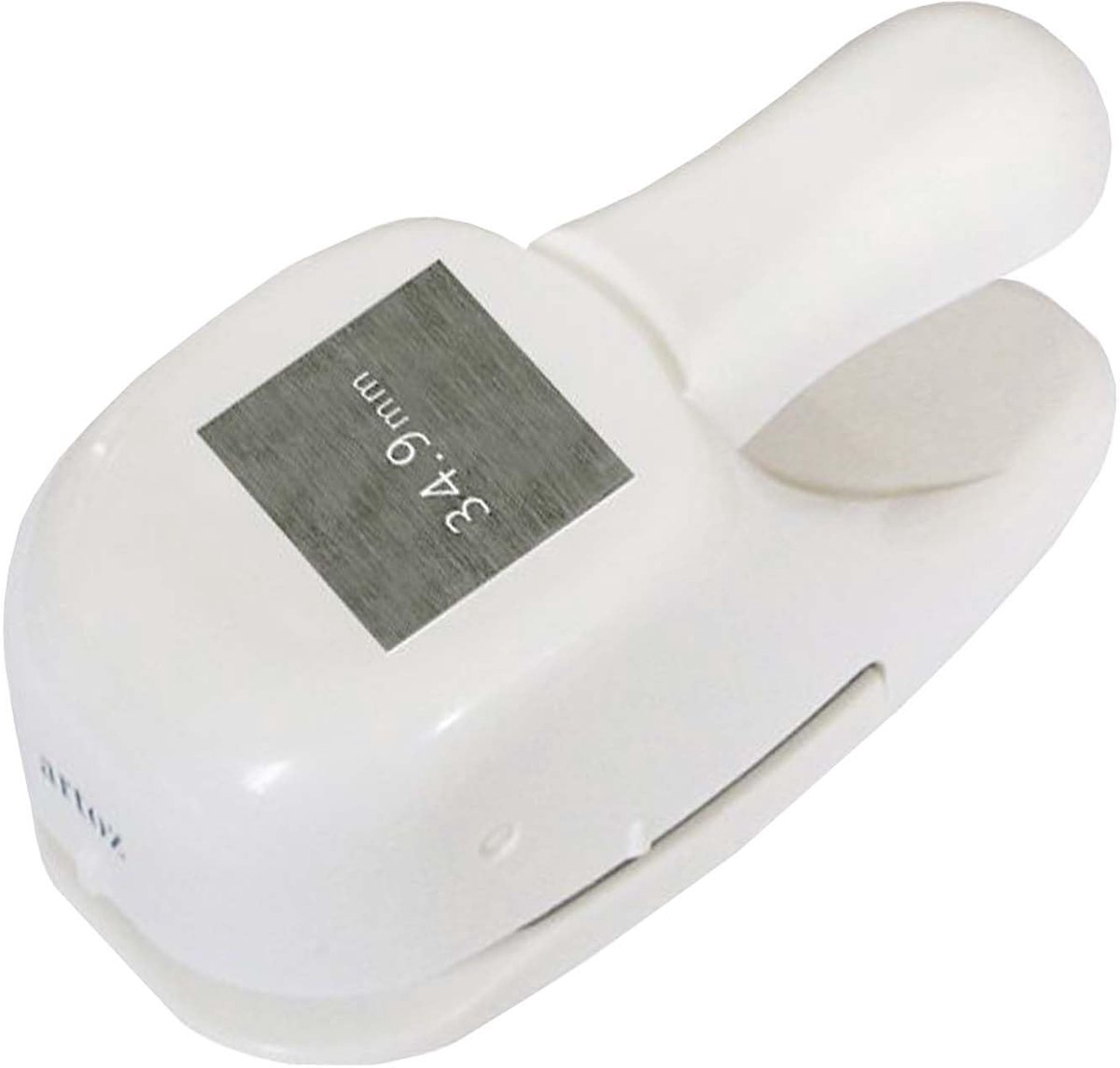 Vierkante Papierpons - Motiefstans - Kaarten Maken - Voor dikker papier - 349 cm - Zilver
