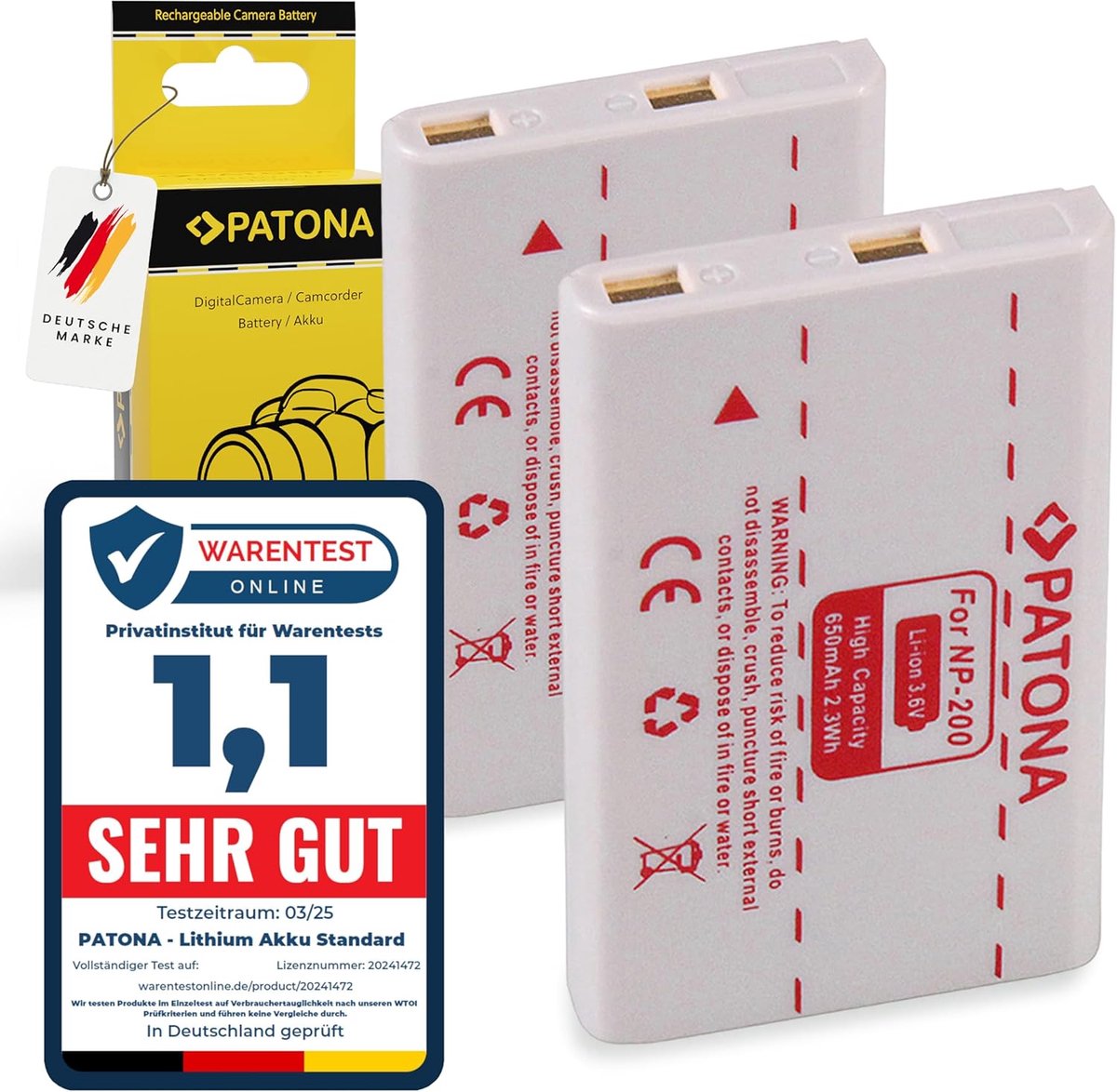 Camera Accu - Reserve Batterij - Fotograferen Onderweg - Info Chip Weergave - 650mAh 36V - Zwart
