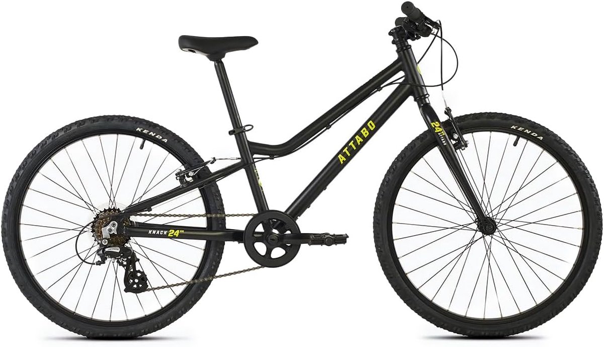 Kinderfiets sfiets sfiets Buiten Spelen Lichtgewicht Aluminium Frame 24 Inch Wielen Zwart