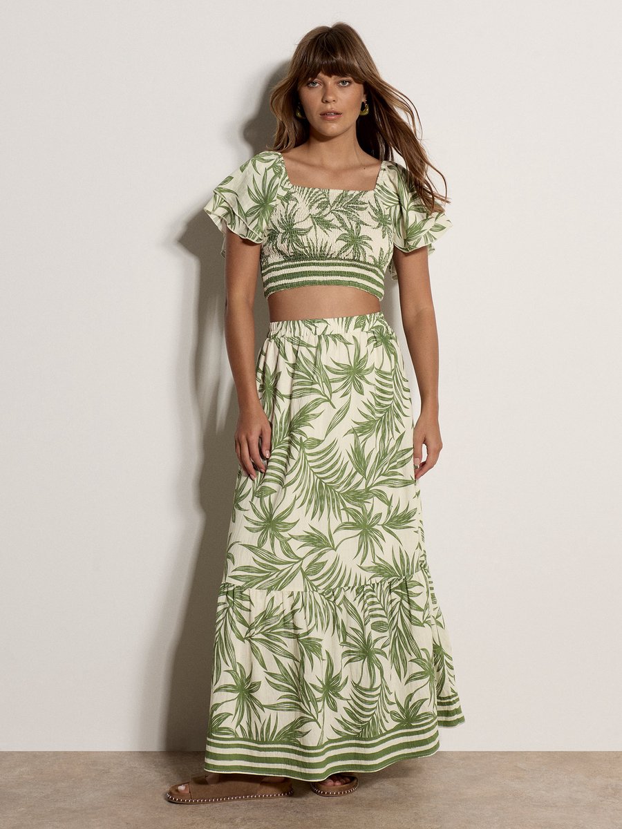 Crop top met palmprint