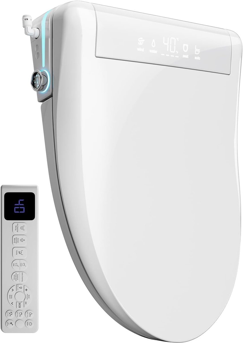 Intelligente Toiletbril - Bidet Toilet - Hygiënisch Comfort - Automatisch Deksel - V-vorm - Wit