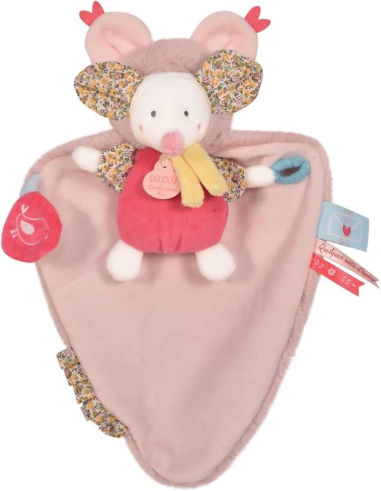 Knuffeldoek cape - Speelgoed vlinder - Baby comfort - 3-in-1 design - 25 cm - Blauw — afbeelding 5
