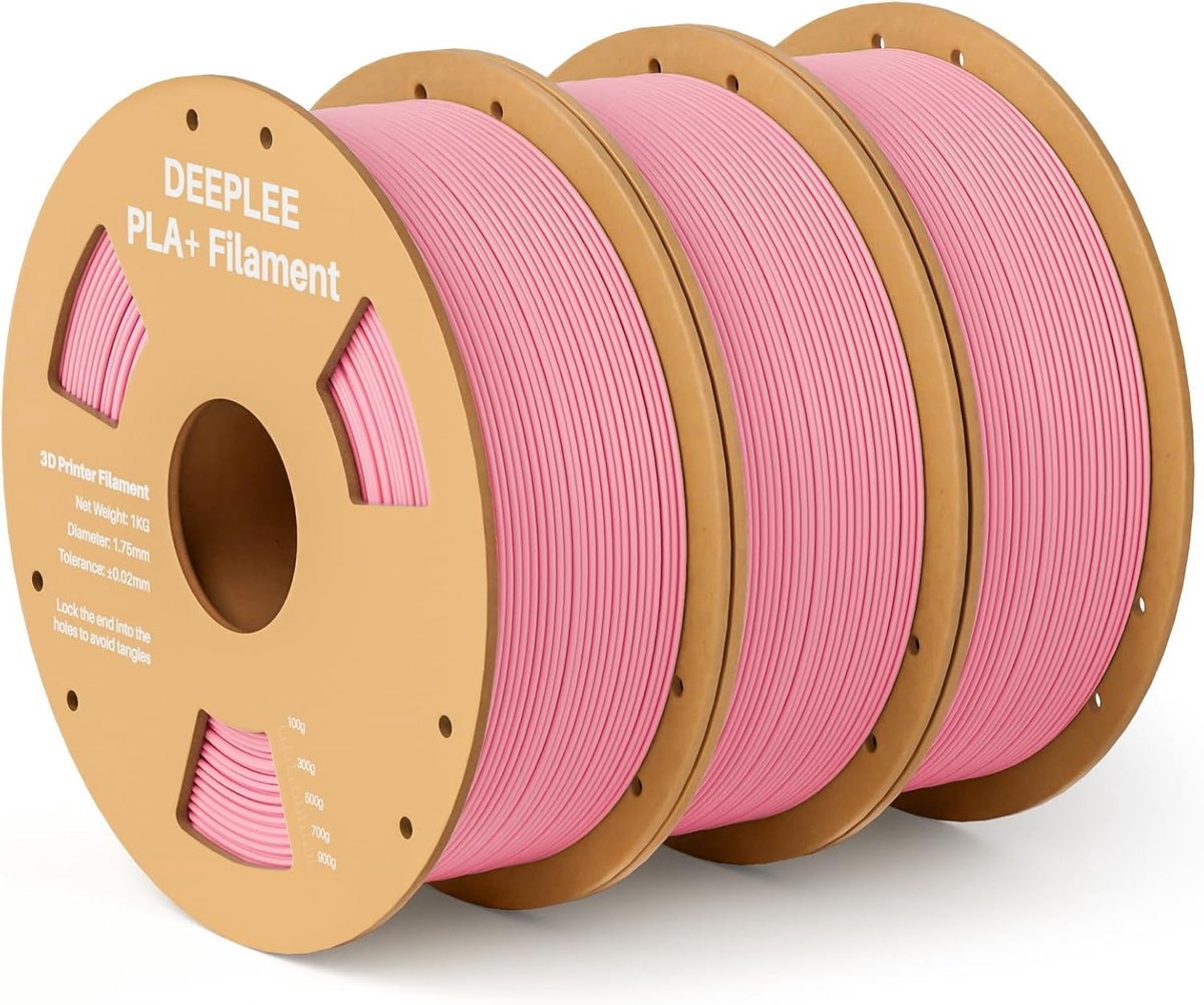 PLA+ Filament - 3D Print Materiaal - Objecten Printen - Verhoogde Taaiheid - 3 kg Spoelen - Roze
