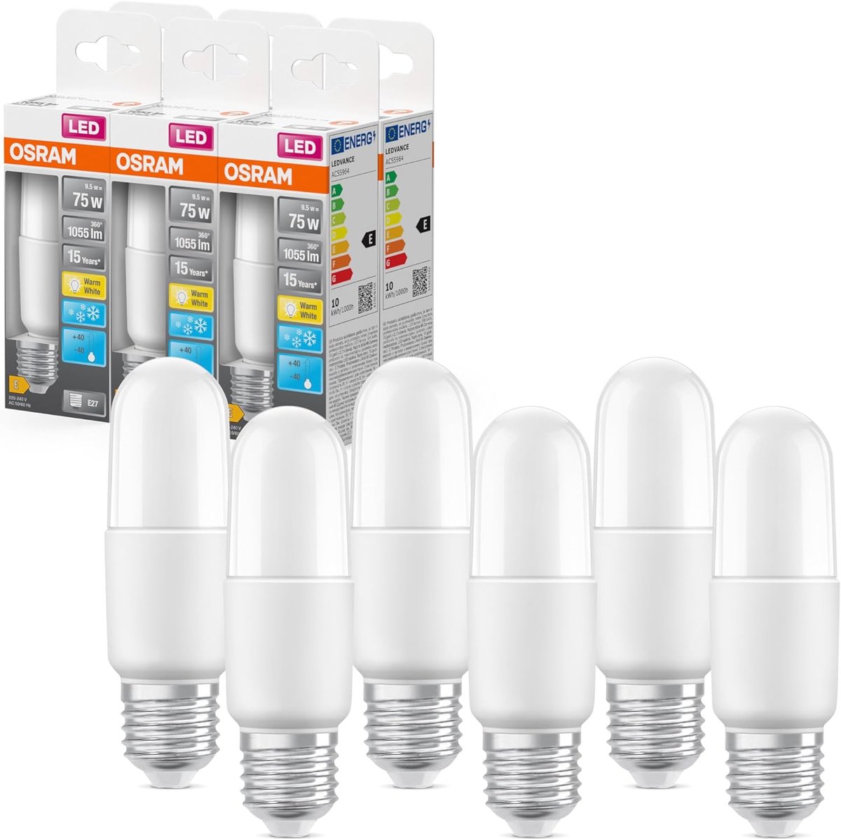 LED Lamp - Sticks Lamp - Huis Verlichten - Energiebesparend - 10 Watt - Warm Wit