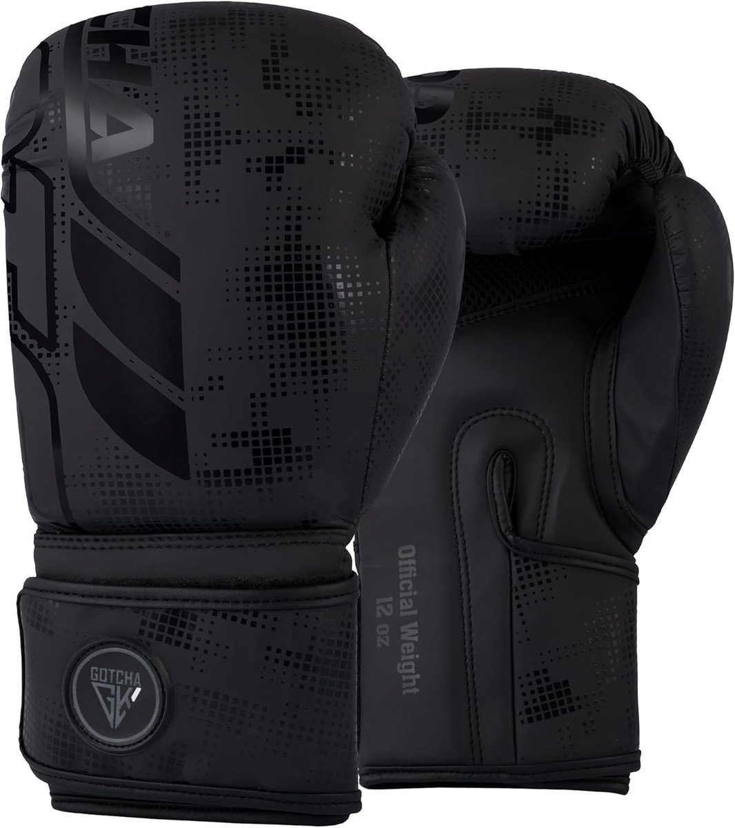 Bokshandschoenen - Vechtsport handschoenen - Trainen en sparren - Verstelbare polsband - 16 oz - Zwart