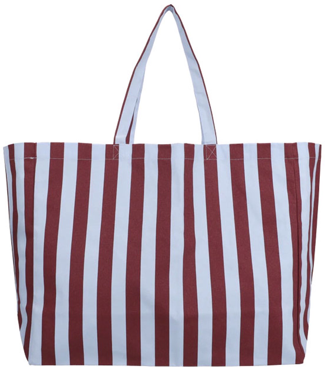 Kado design cotton beach bag stripes sky fig meerkleurig