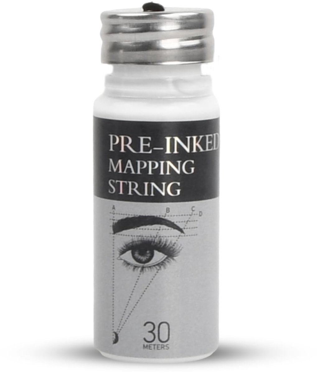 Dailygoods- Wenkbrauwmapping String - 30 m Voorgeverfde Draad - Permanente Make-up - Microblading Accessoires - Intuïtief Ontwerp - Wit - Wenkbrauwdraad
