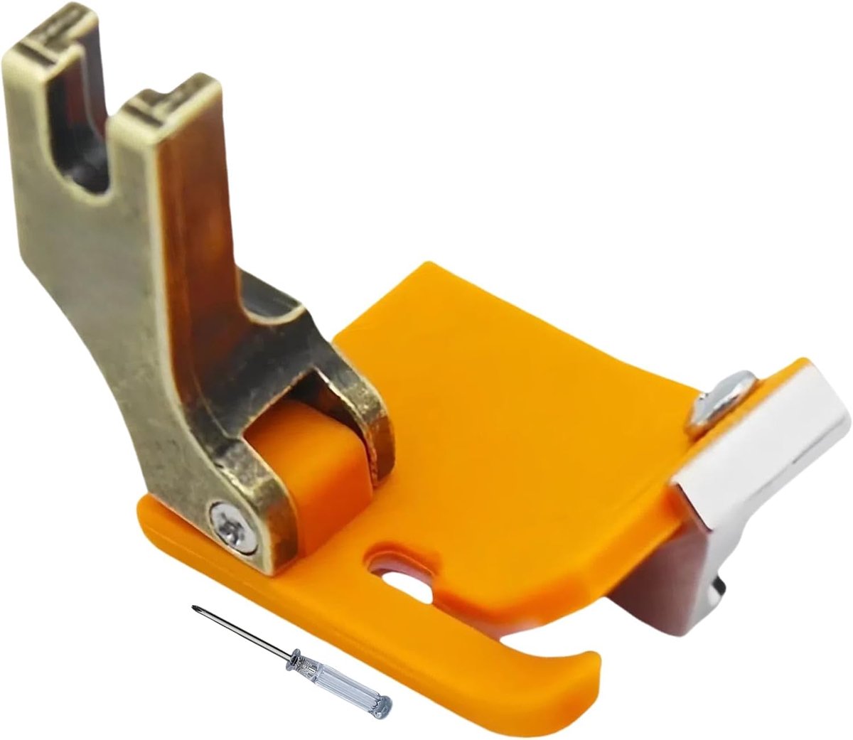 Naaimachine naaivoet - Verstelbare zoomvoet - Zomen en binden - Verbeterde stofcompatibiliteit - 37 x 3 cm - Oranje