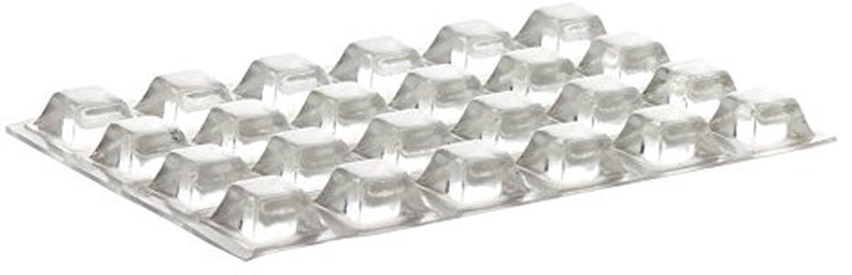24 Stuks Beschermende Buffer Beschermpads - Transparant, Zelfklevend, Meubel- en Wandbescherming (12,6 x 12,6 mm)