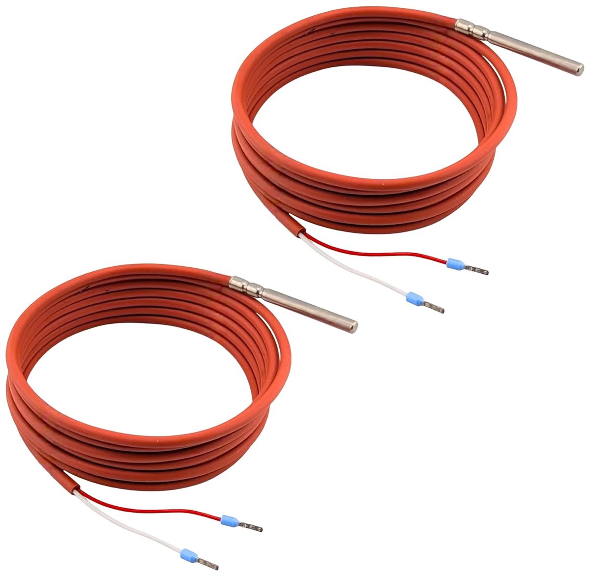 Temperatuursensoren - PT1000 sensoren - Nauwkeurig meten - Vochtdichte huls - 2 meter kabel - Zilver