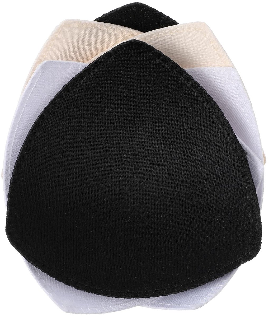 Dailygoods- Beha-pads 3 Paar - Ademend - Zacht - Lichtgewicht - Sportbeha's/Badmode - 5,51 × 13,5 cm/14 × 13,5 cm - Borstkussens