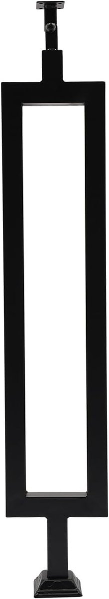 Trappaal IJzer - Moderne Leuning - Trap Veiligheid - 270° Draaibaar - 85 cm Hoog - Zwart