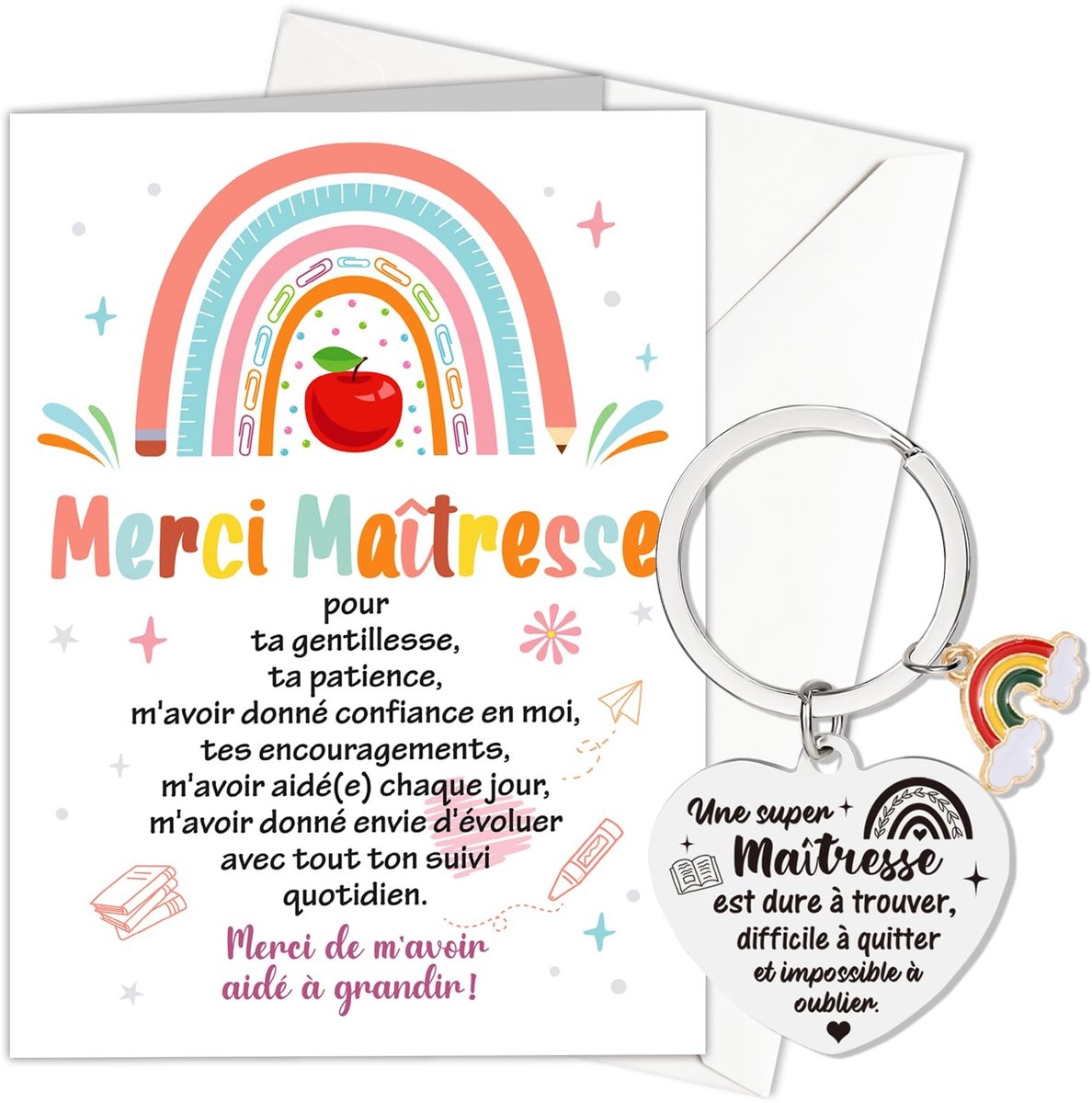 Dailygoods- Lerarenkaart Afscheid - Afscheidscadeau Collega - Lerarencadeau - Afscheidscadeautjes - Bedankt Kaart - Envelop Inbegrepen