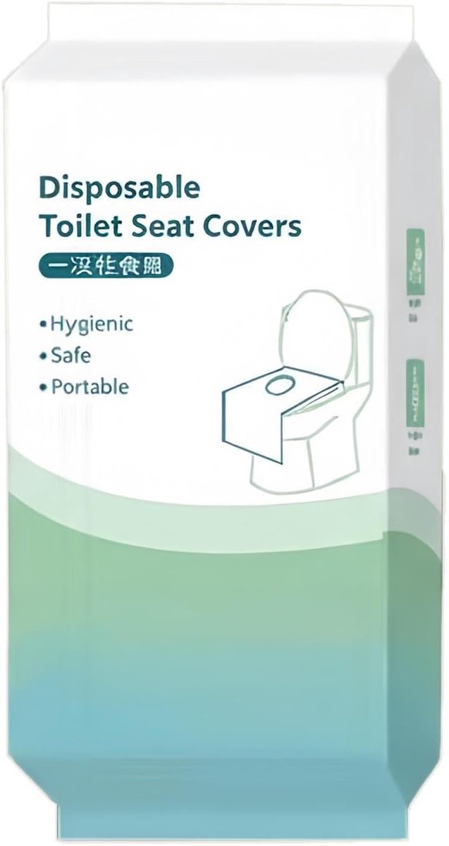 Wegwerp Toilet Brilhoezen - Hygiënische Hoezen - Reizen en Camping - Beschermende Barrière - 10 Stuks - Wit