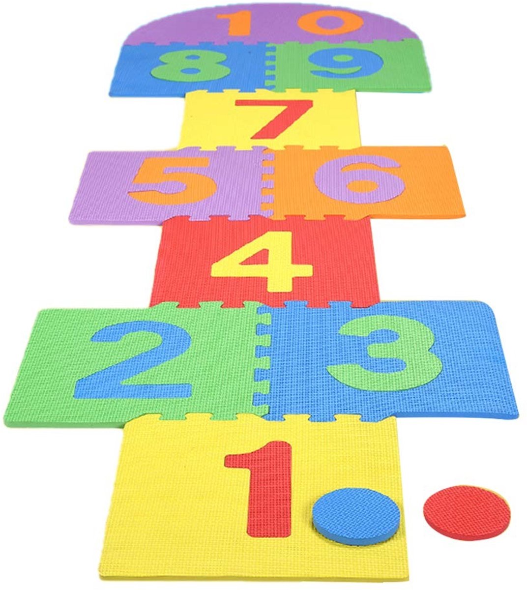 Dailygoods- Hinkelmat Zacht - Speelmat Buiten - Speelmat Binnen - EVA-schuim - Duurzaam - 210x60 cm