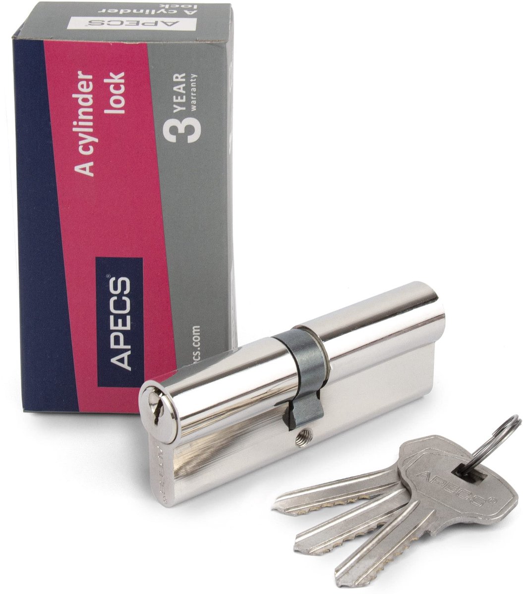 Dailygoods- Cilinderslot Afsluitbaar 50/70 mm - Deurslot - Profielcilinder - 3 Sleutels - Hoogwaardige Kwaliteit - Veiligheid