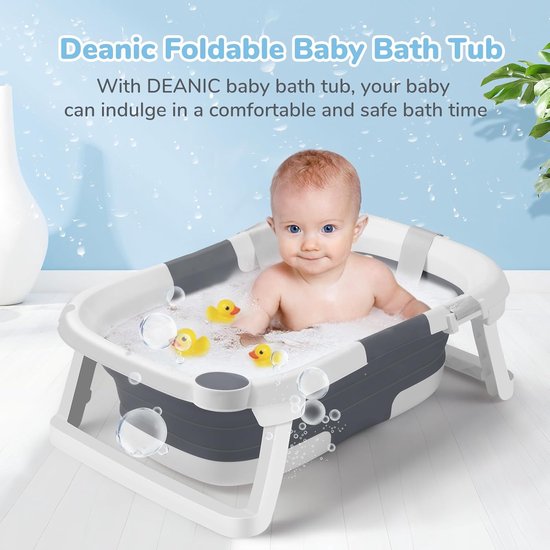 Dailygoods- Babybadkuip Opvouwbaar - Babybad voor Pasgeborenen 0-24 Maanden - Draagbaar - Ruimtebesparend - Geschikt voor Binnen/Buiten - Voor Kinderen 1-7 Jaar van Dailygoods — afbeelding 4