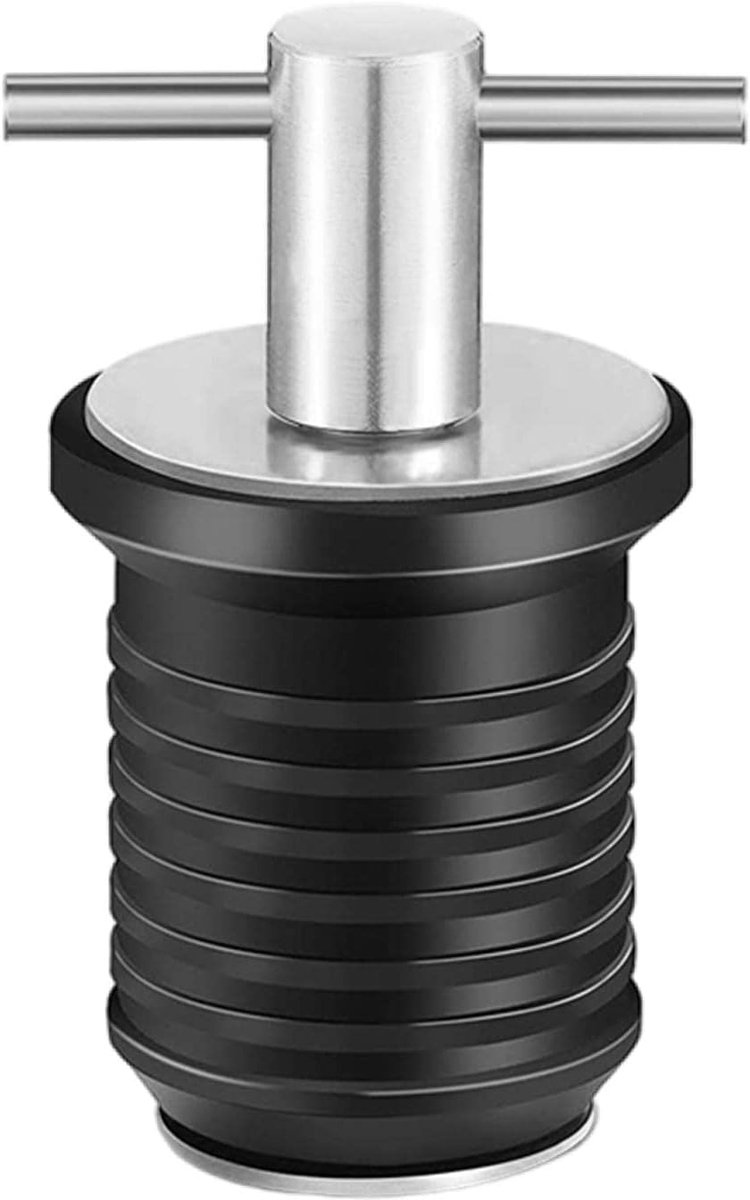 Boot Afvoerplug - Watersport Plug - Varen en Kajakken - Roestvrij Staal - 19 mm - Zilverkleurig