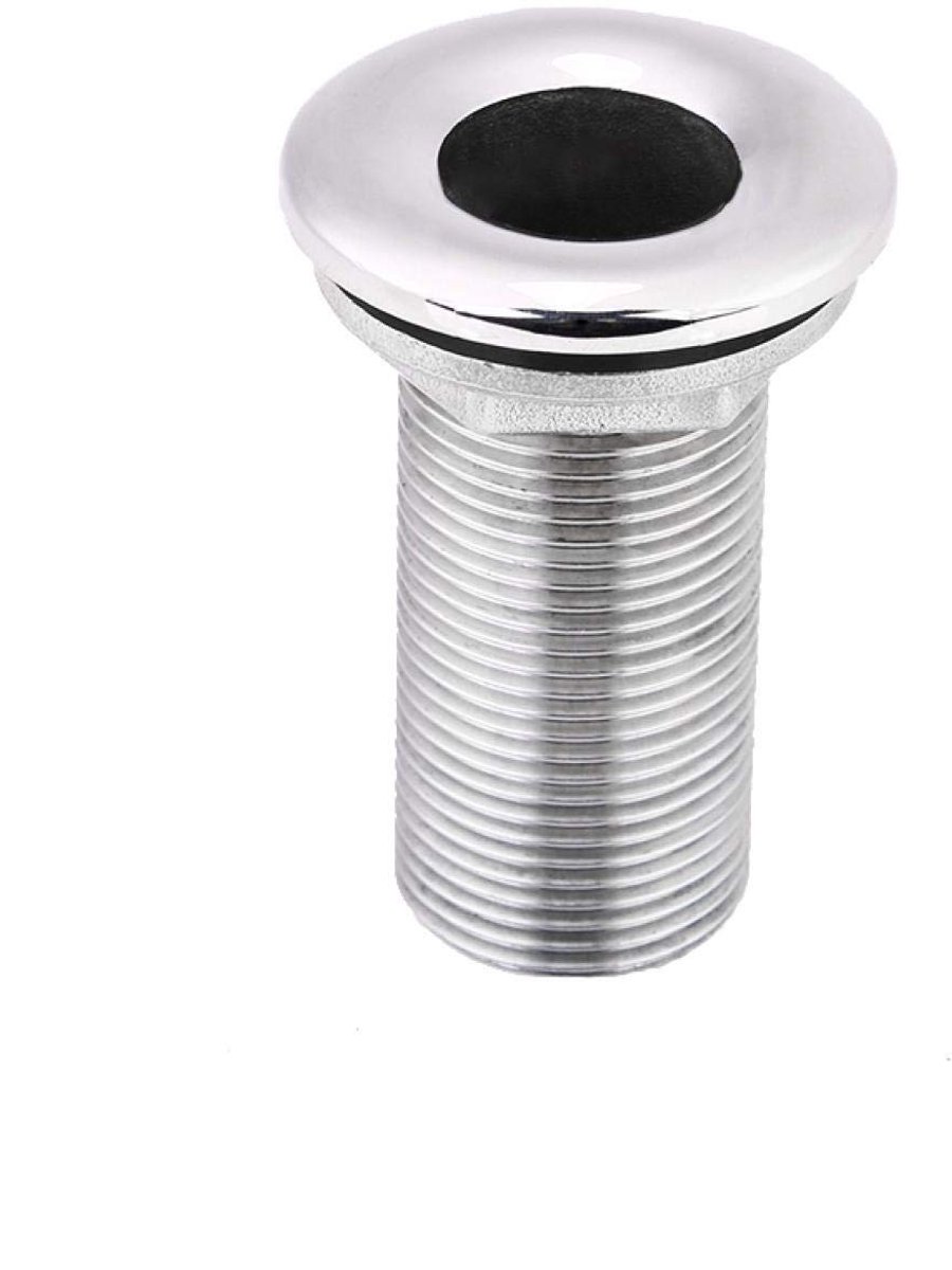 Dailygoods- Borddurchlass 1 1/4 Zoll - Roestvrij Staal 316 - Hoogglans Gepolijst - Corrosiebestendig - Schroefdraad 25/38 mm - Betrouwbaar voor Boten - Doorvoerpunt