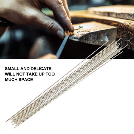 Dailygoods- Sieradenzaagblad 12st - Tungsten Staal - Spiraaltanden - Juwelierszaag - Draagbaar Gereedschap - Economisch en Duurzaam - Zaagbladen van Dailygoods — afbeelding 5