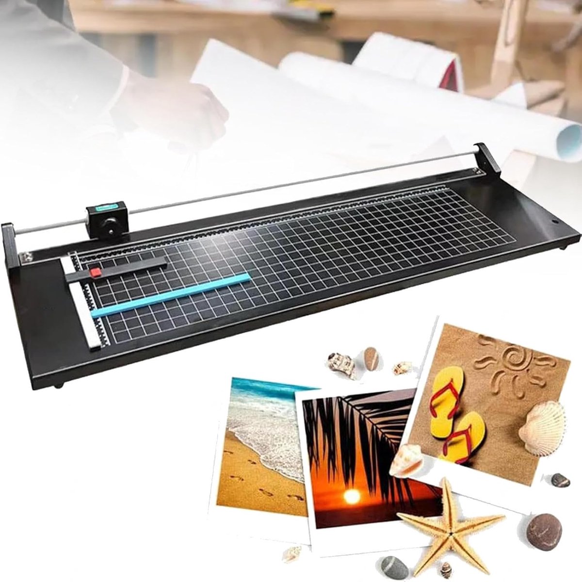 Papiertrimmer - Snijmachine - Nauwkeurig Snijden - Zelfslijpende Rol - 600mm of 970mm - Metaal