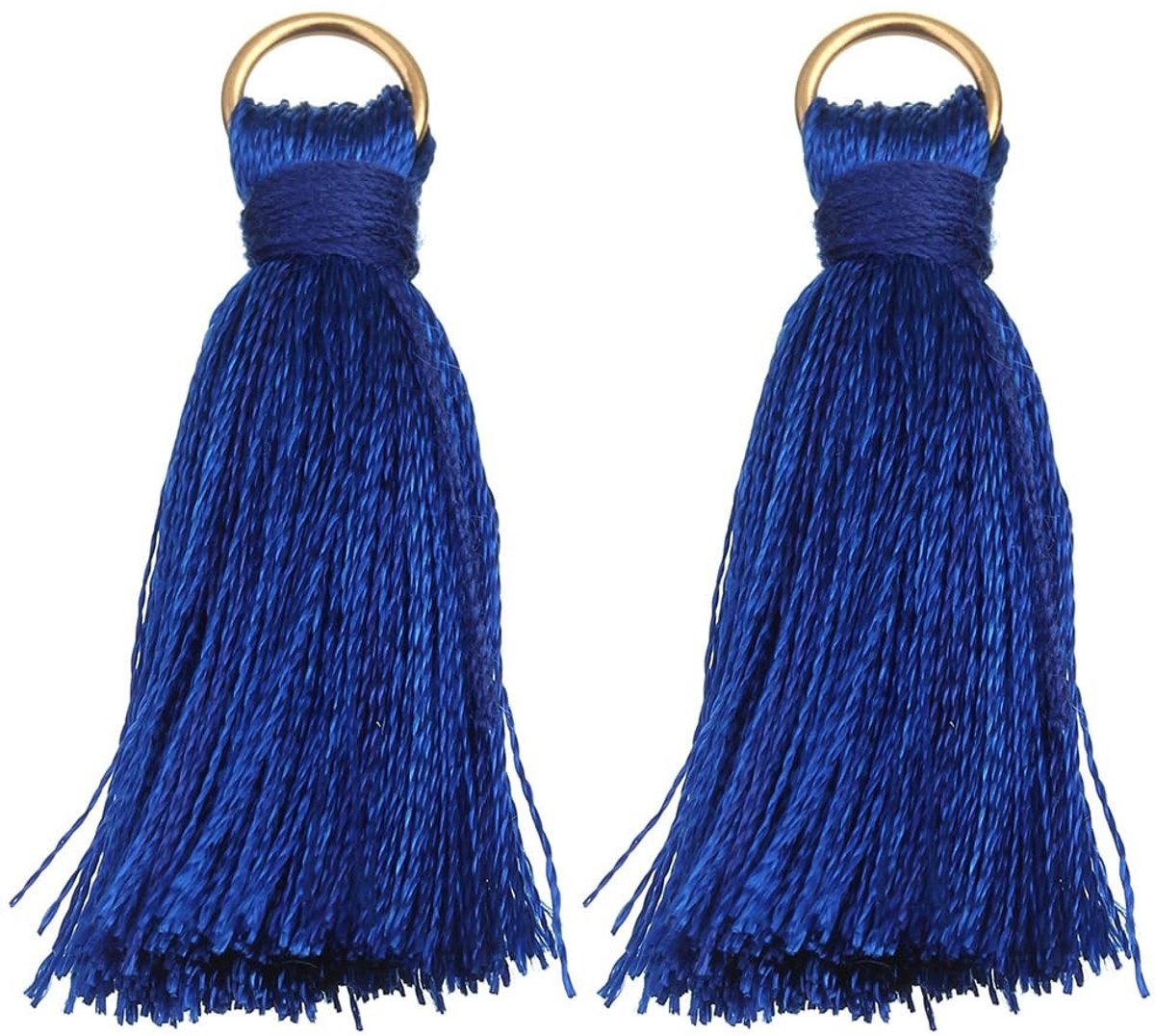 Dailygoods- Kwastjes 20 stuks - Mini Katoenen Kwasten 3,6 cm - Kleurrijke Kwastjes - Handgemaakte Kwastjeshanger - Voor Doe-Het-Zelf Projecten - Hoge Kwaliteit - Decoratie